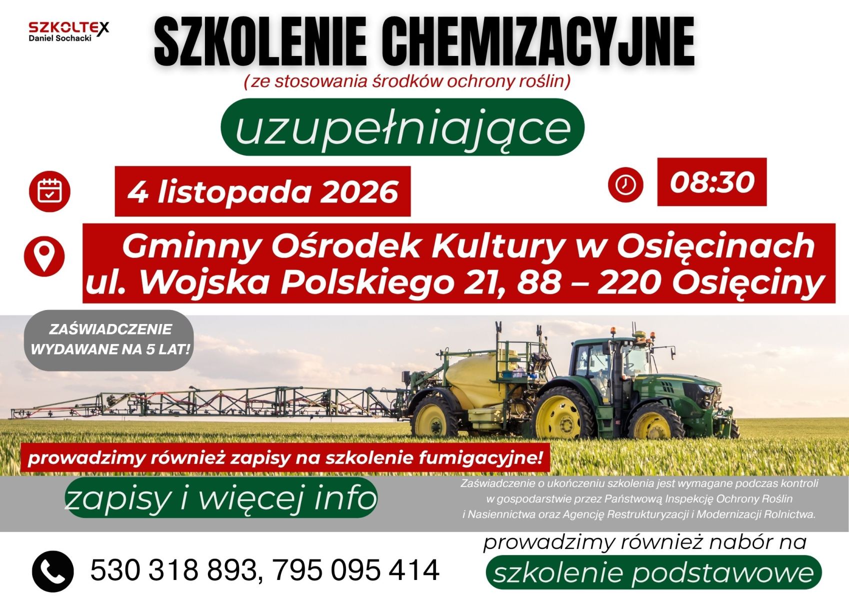 PLAKAT CHEMIZACJA 25/26 - OLA